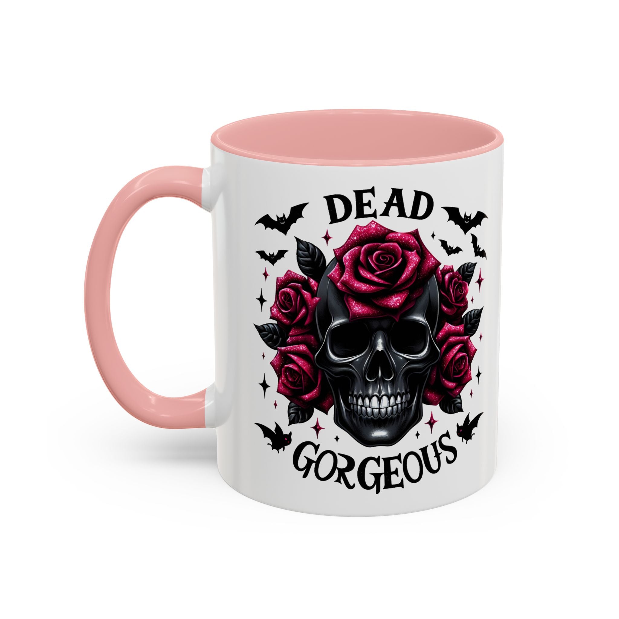 Gothic Skull Coffee Mug - Dead Gorgeous Design halloween horror art goth
