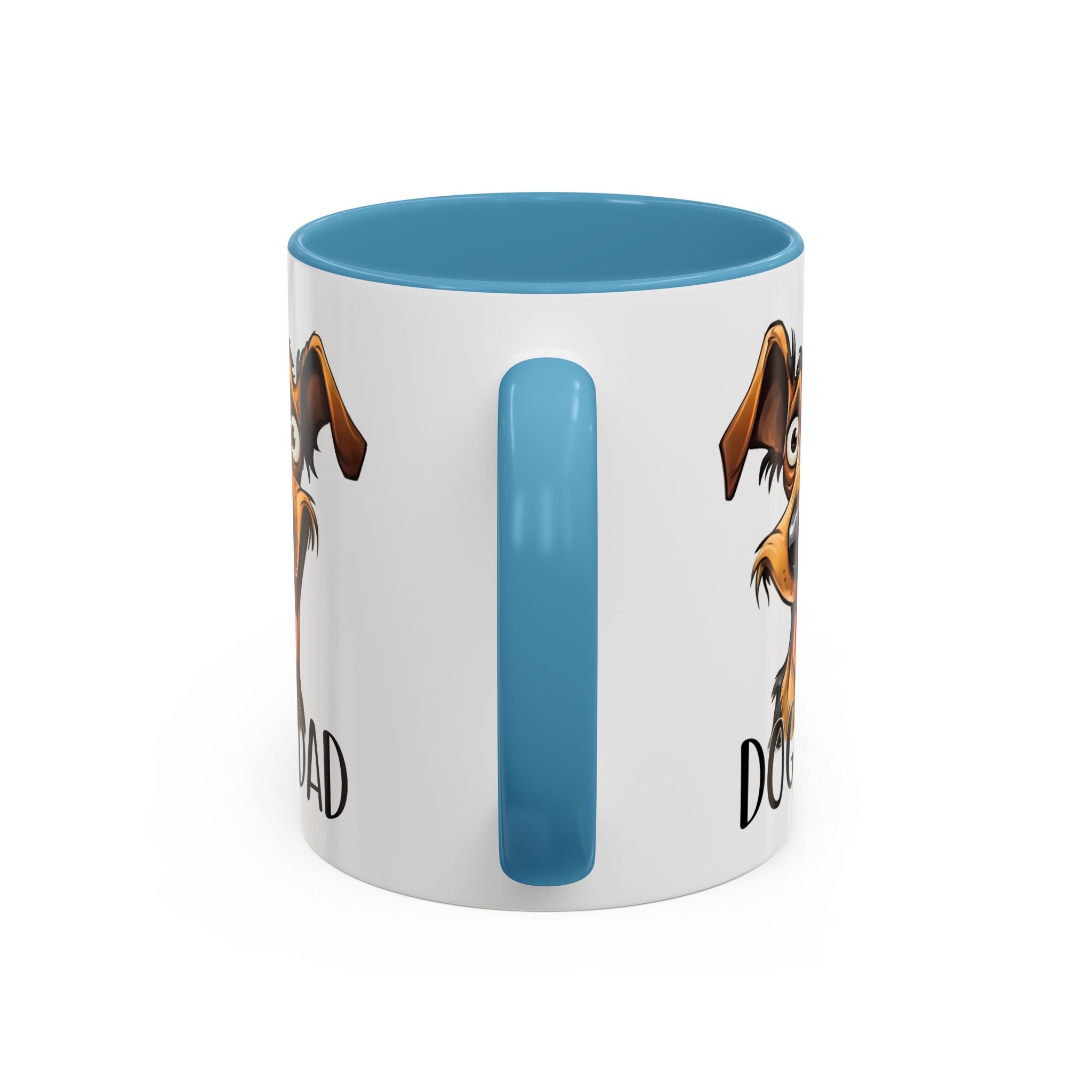Dog Dad Accent Coffee Mug - Fun Gift for Dog Lovers, Pet Fathers, Father's Day, Birthday, Coffee Lovers