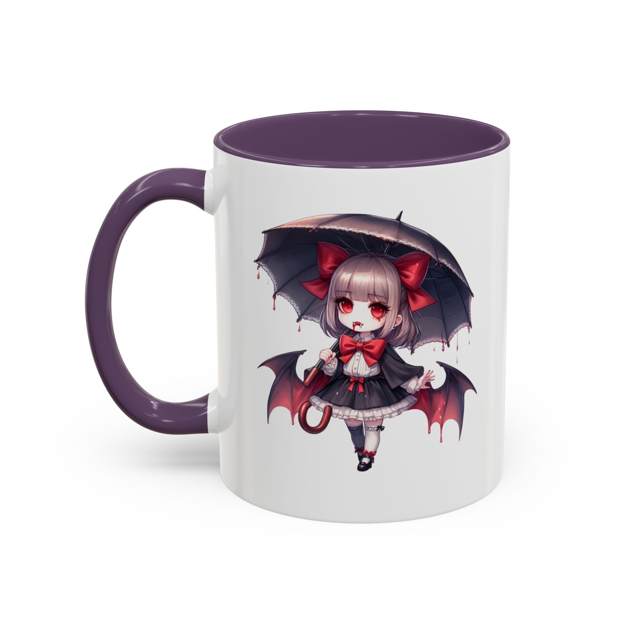 Gothic vampire girl  horror art Accent Coffee Mug (11, 15oz)