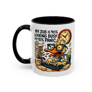 Funny Office Duck Coffee Mug | Perfect Gift for Office Workers, Desk Jokes, Humor, Funny Barista Mug, Creative Gift Idea