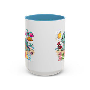 Beach Vibe Accent Coffee Mug - "Life is Better at the Beach" Design turtle animal lover