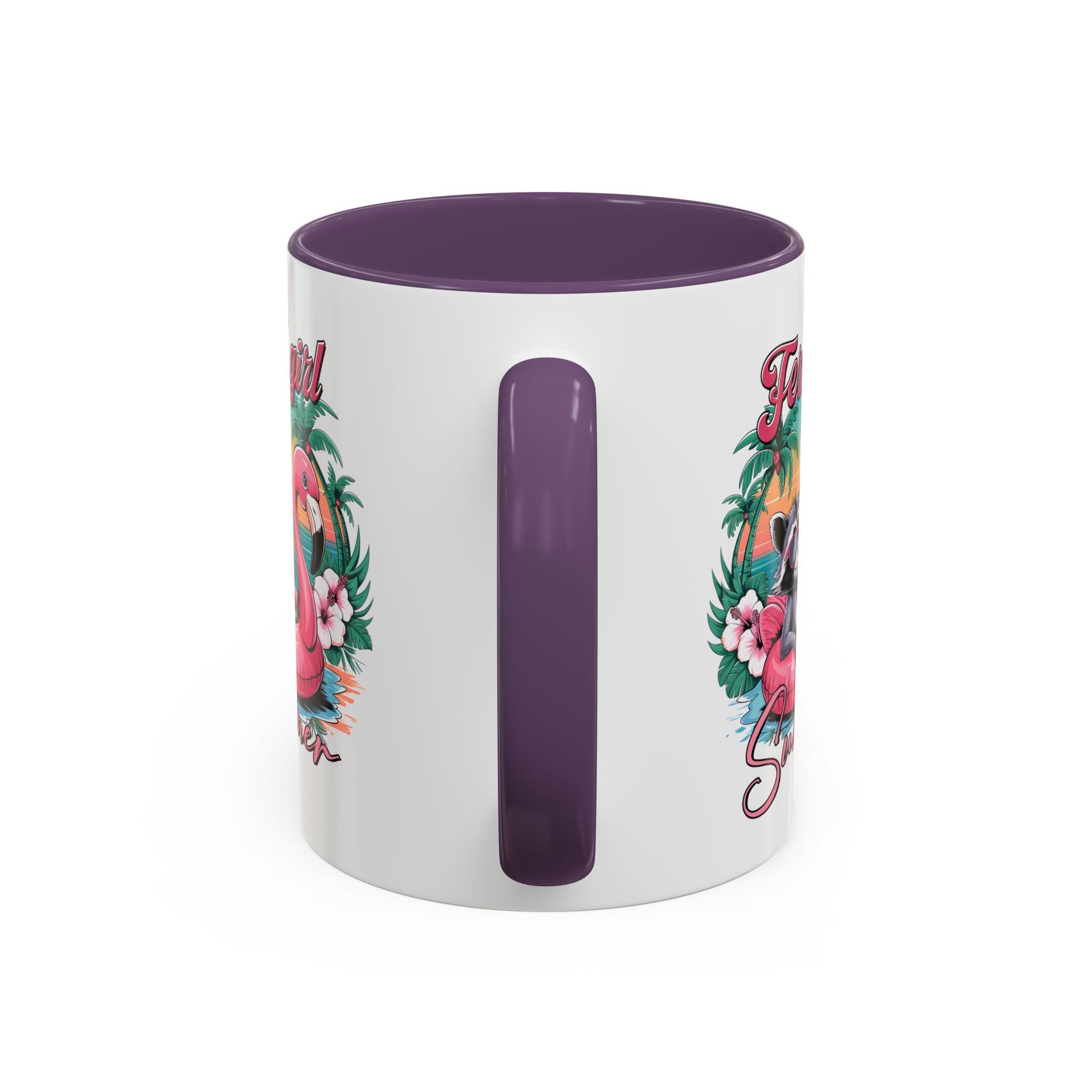 Feral Girl Summer Coffee Mug - Accent Design for Animal Lovers