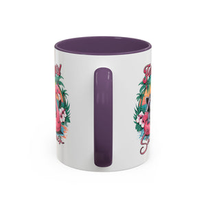 Feral Girl Summer Coffee Mug - Accent Design for Animal Lovers
