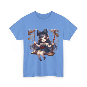vampire girl on a swing horror Unisex Heavy Cotton Tee men women halloween #23