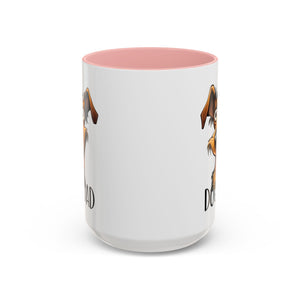 Dog Dad Accent Coffee Mug - Fun Gift for Dog Lovers, Pet Fathers, Father's Day, Birthday, Coffee Lovers