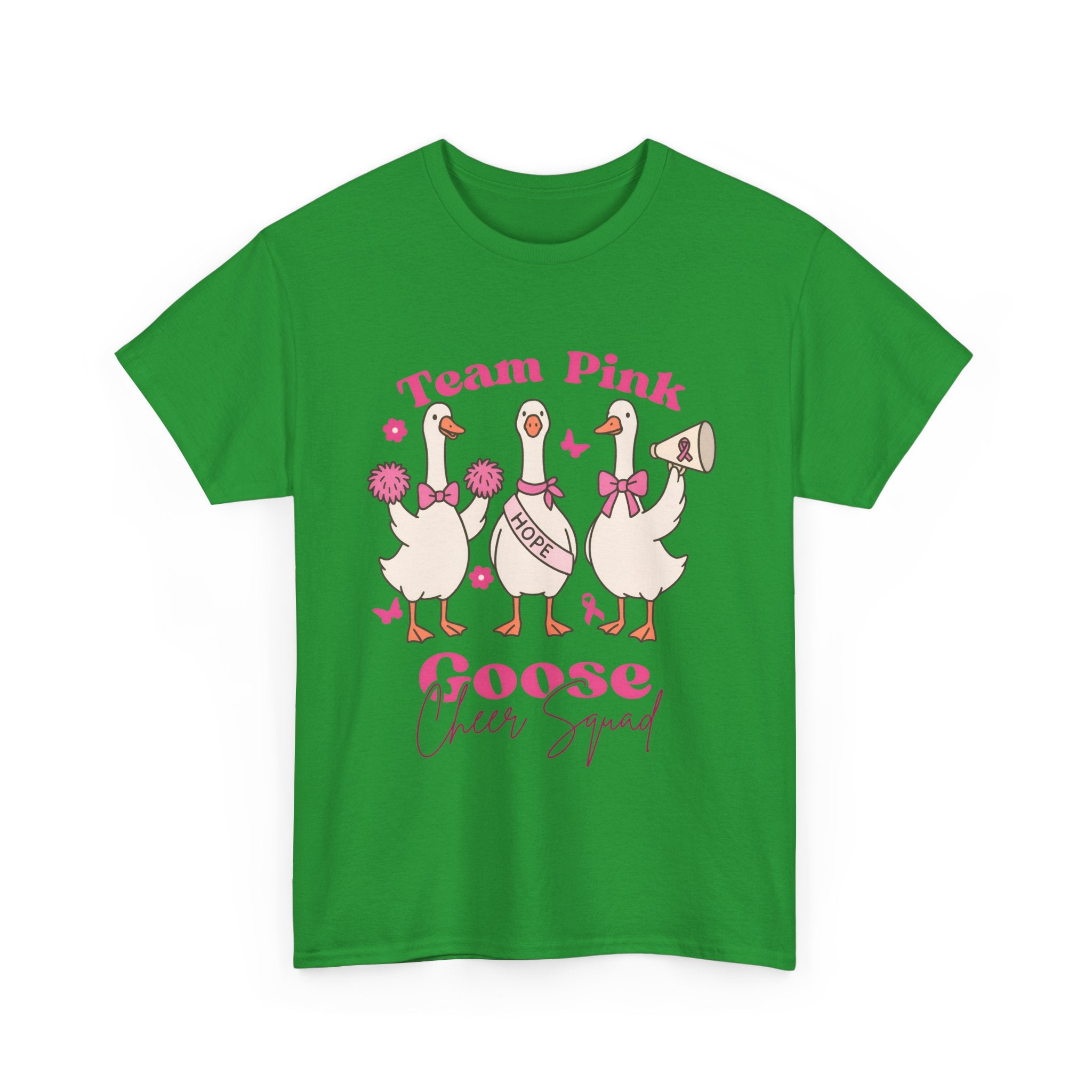 cancer awareness Cheer Squad Goose Tee - Perfect for Cheerleaders, Team Spirit, Bird Lovers, Fun Gifts, Casual Wear