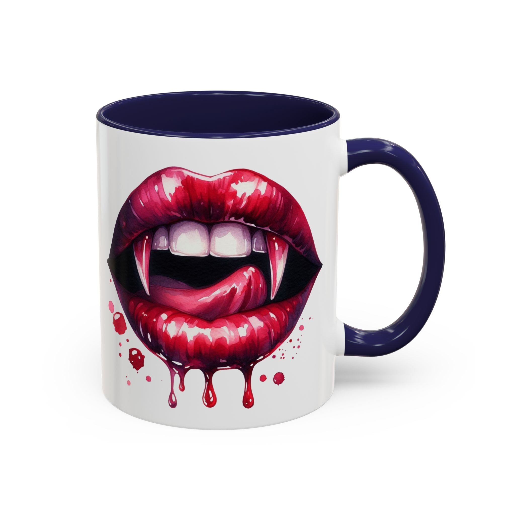 Gothic Vampire Teeth Coffee Mug – Perfect for Halloween, Spooky Occasions, Gift for Horror Lovers, Unique Accent Cup