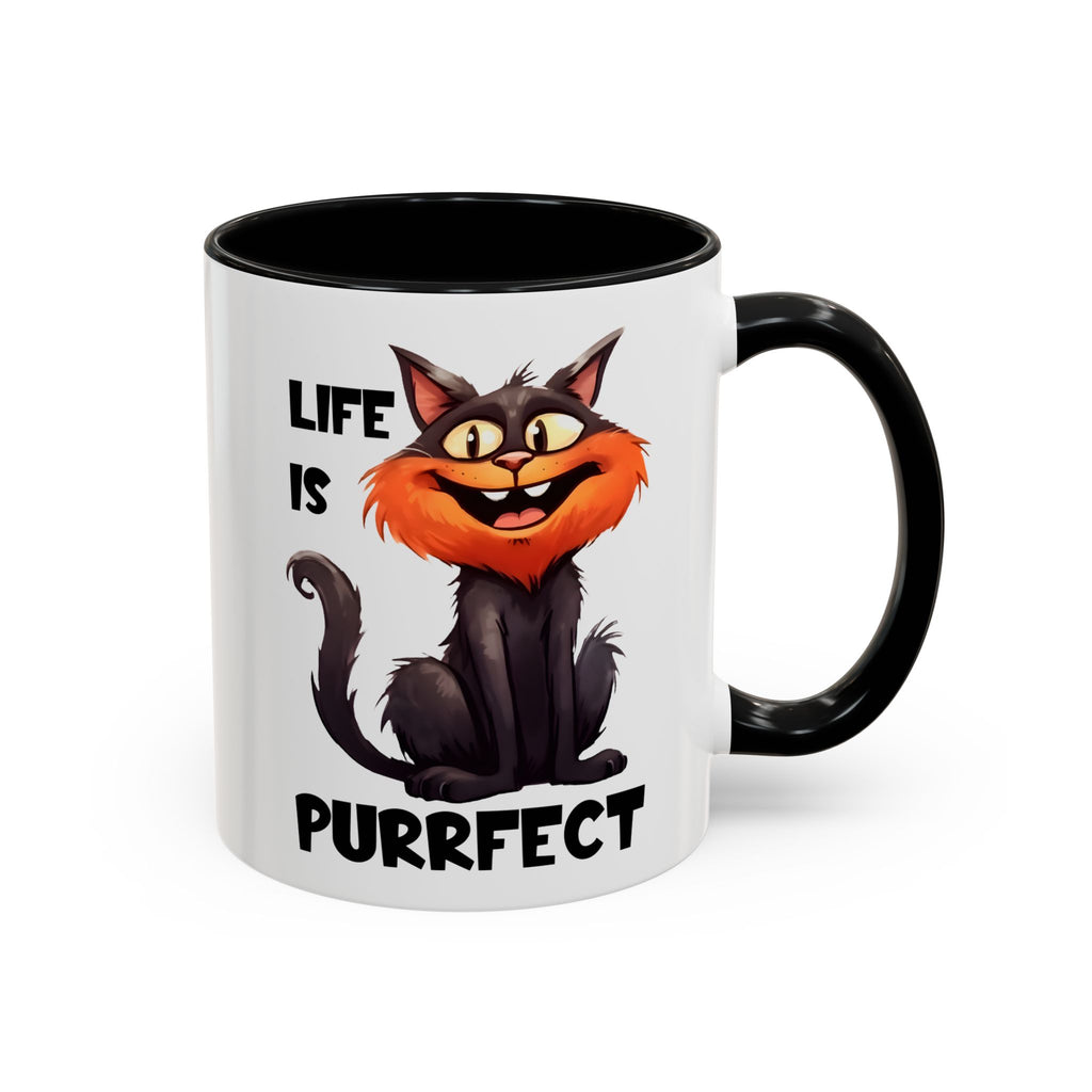 Purrfect Cat Accent Coffee Mug, Cat Lover Gift, Funny Drinkware, Cute Kitchen Accessory, Pet Owner Mug, Unique Gift Idea