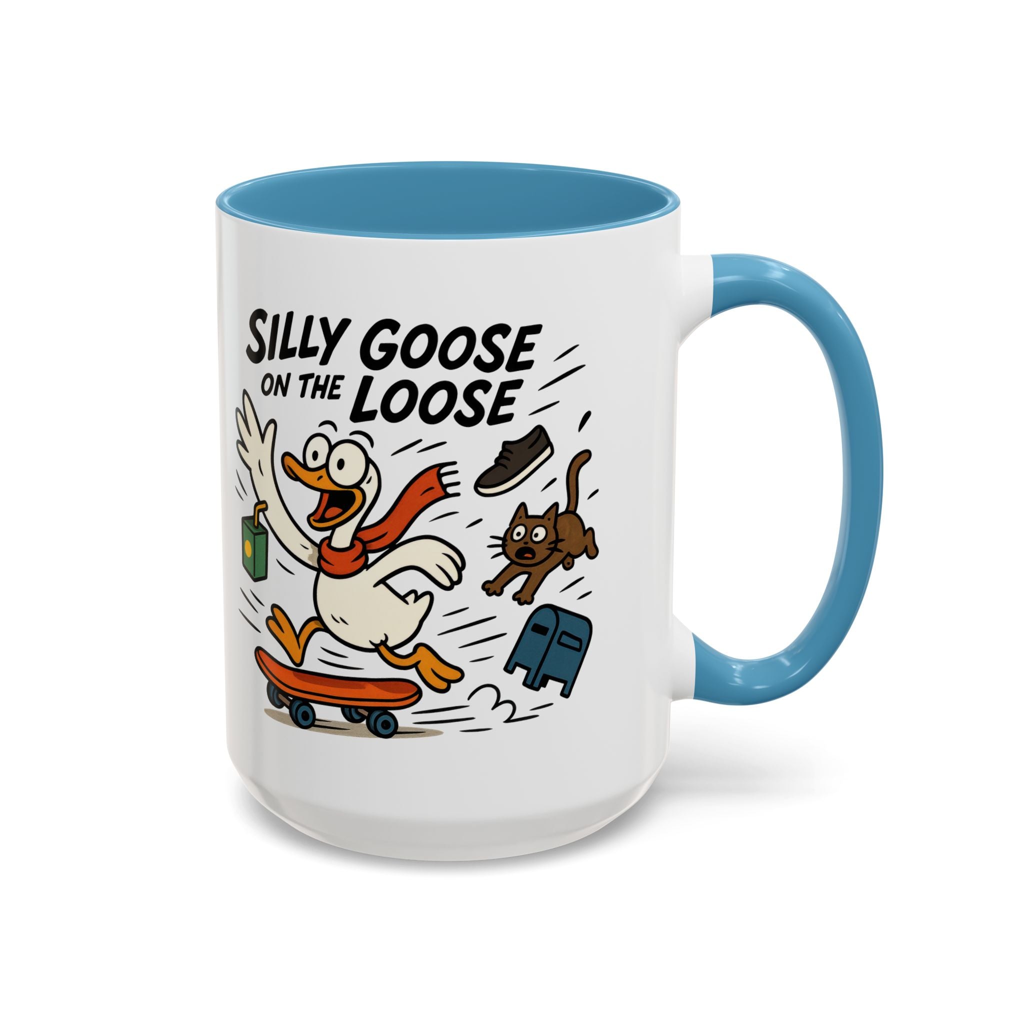 Silly Goose Coffee Mug - Fun Gift for Animal Lovers, Quirky Desk Decor, Inspirational Drinkware, Home & Office Tea Cups