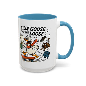 Silly Goose Coffee Mug - Fun Gift for Animal Lovers, Quirky Desk Decor, Inspirational Drinkware, Home & Office Tea Cups