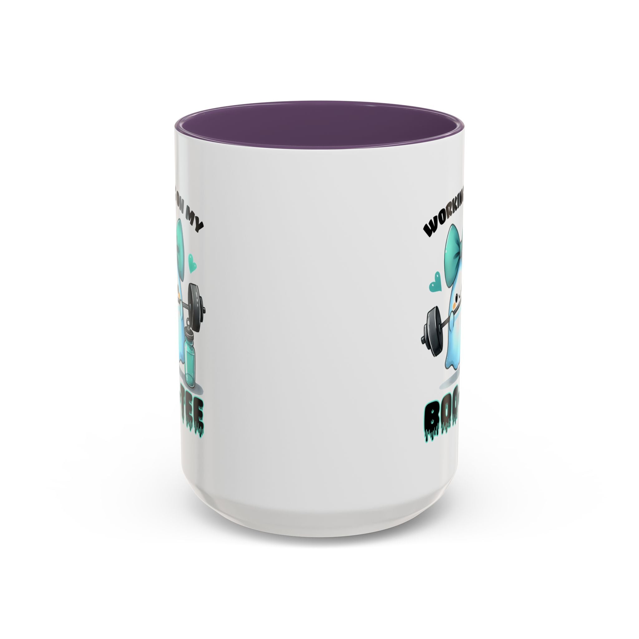 Fitness Motivation Coffee Mug, Workout Gift, Gym Decor, Boo-Tee Lover's Cup, Cute Ghost Mug