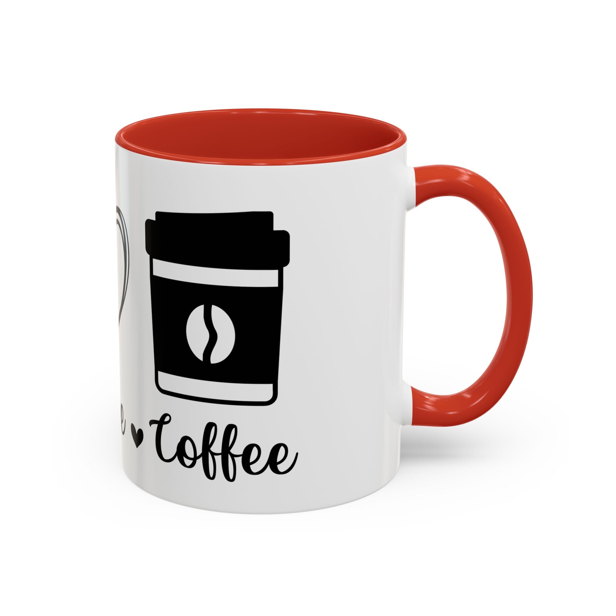 peace love coffee Accent Coffee Mug (11, 15oz)