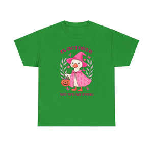 Breast Cancer Awareness Tee, Cute Pink Duck Shirt for October, Unisex Cotton T-Shirt, Awareness Month Apparel, Funny Halloween Outfit