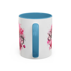 Empowering Pink Ribbon Coffee Mug - Gift for Survivors, Breast Cancer Awareness, Motivational Mug, Inspirational Drinkware, Self-Care Gift