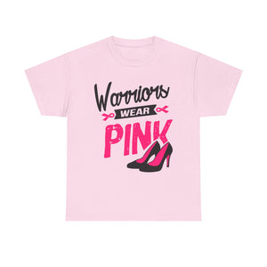 Warriors Wear Pink T-Shirt | Support Breast Cancer Awareness, Gift for Survivors, Inspirational Tee, Unisex Cotton Shirt
