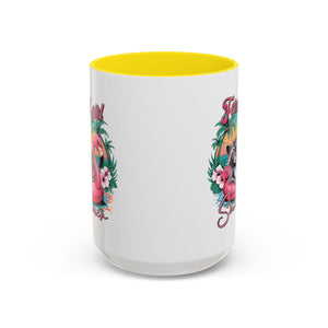 Feral Girl Summer Coffee Mug - Accent Design for Animal Lovers