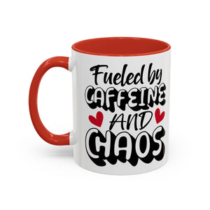 Caffeine Chaos Mug - Perfect for Coffee Lovers, Funny Gift for Friends, Home Office Essential, Birthday, Coffee Break
