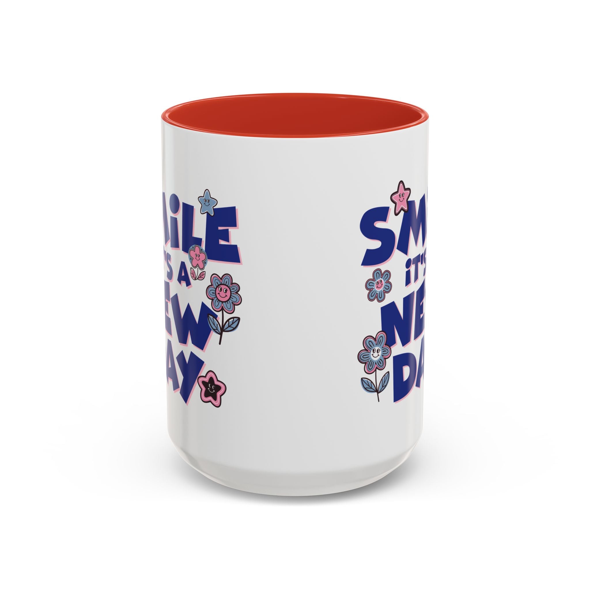 Inspirational Flower Design Coffee Mug - "Smile It's a New Day" - Perfect Gift for Coffee Lovers