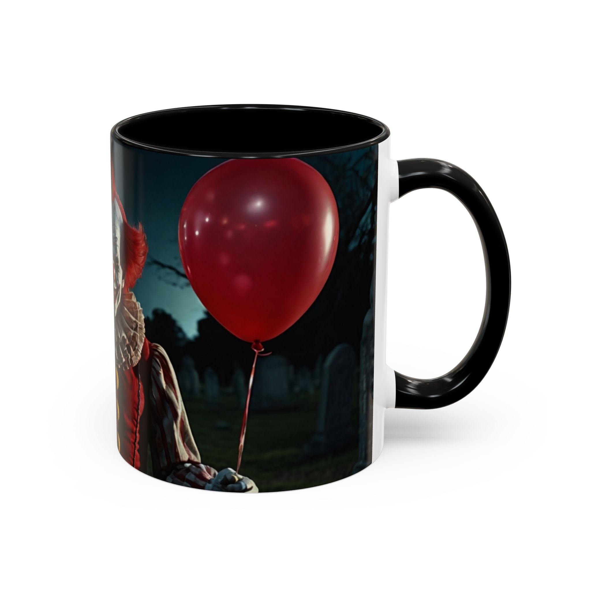 Creepy Clown Coffee Mug - Perfect for Halloween or Horror Fans art