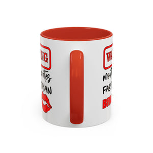 Funny Warning Coffee Mug - 'Mouth Operates Faster Than Brain' - Perfect for Coffee Lovers
