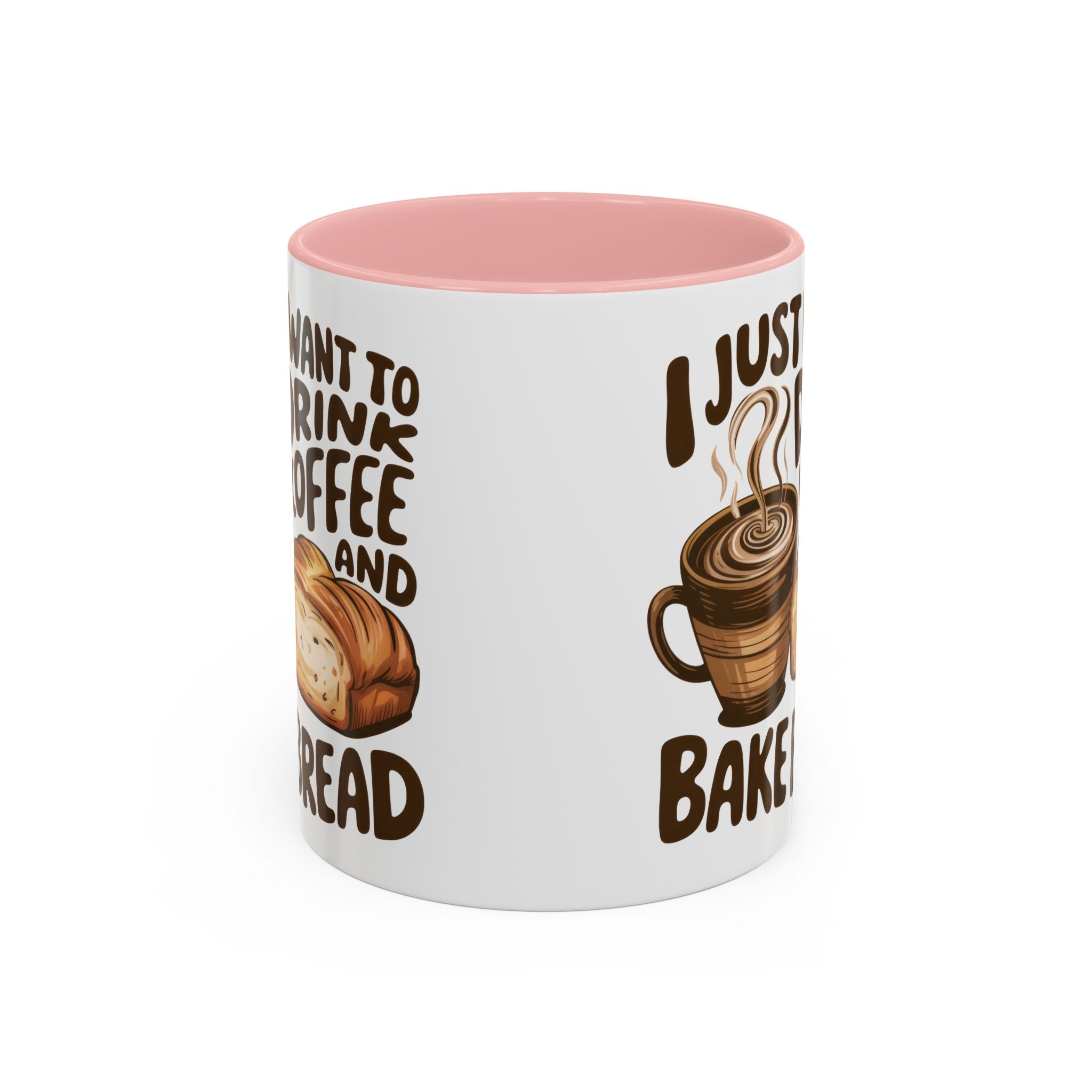 Cute Coffee & Bread Mug - Ideal for Baking Enthusiasts kitchen fun cozy