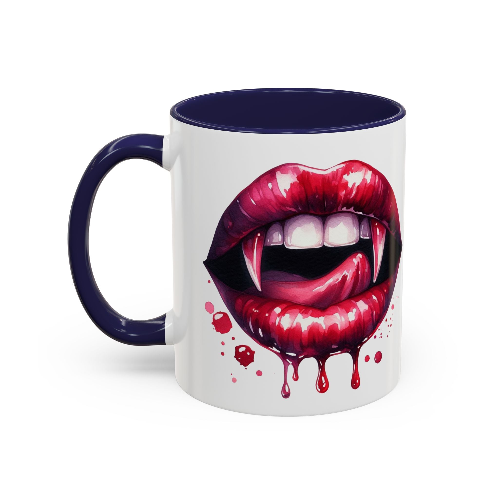 Gothic Vampire Teeth Coffee Mug – Perfect for Halloween, Spooky Occasions, Gift for Horror Lovers, Unique Accent Cup