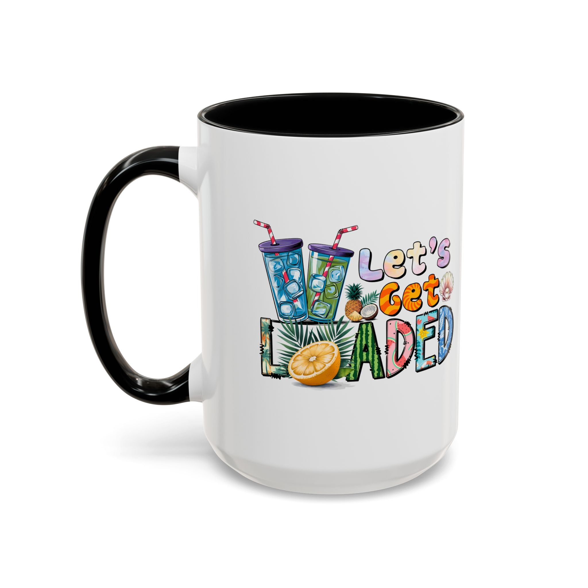 Colorful 'Let's Get Loaded' Coffee Mug - Fun Drinkware for Parties & Gatherings