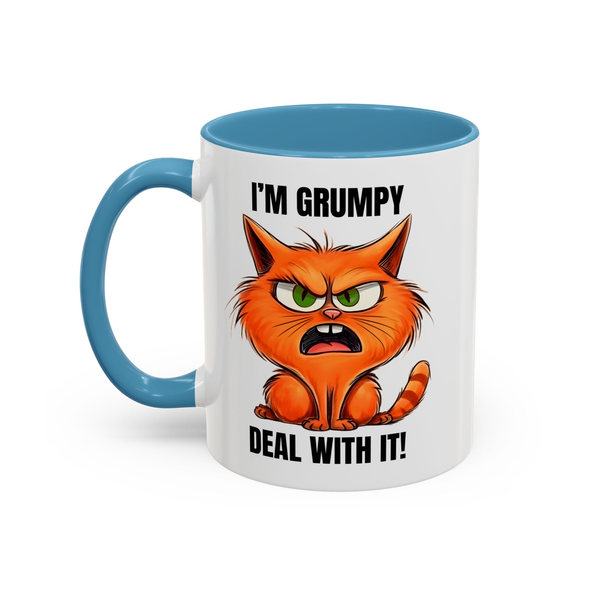 Grumpy Cat Coffee Mug, Funny Cat Mug, Gift for Cat Lovers, Office Coffee Cup, Humor Mug, 11oz 15oz