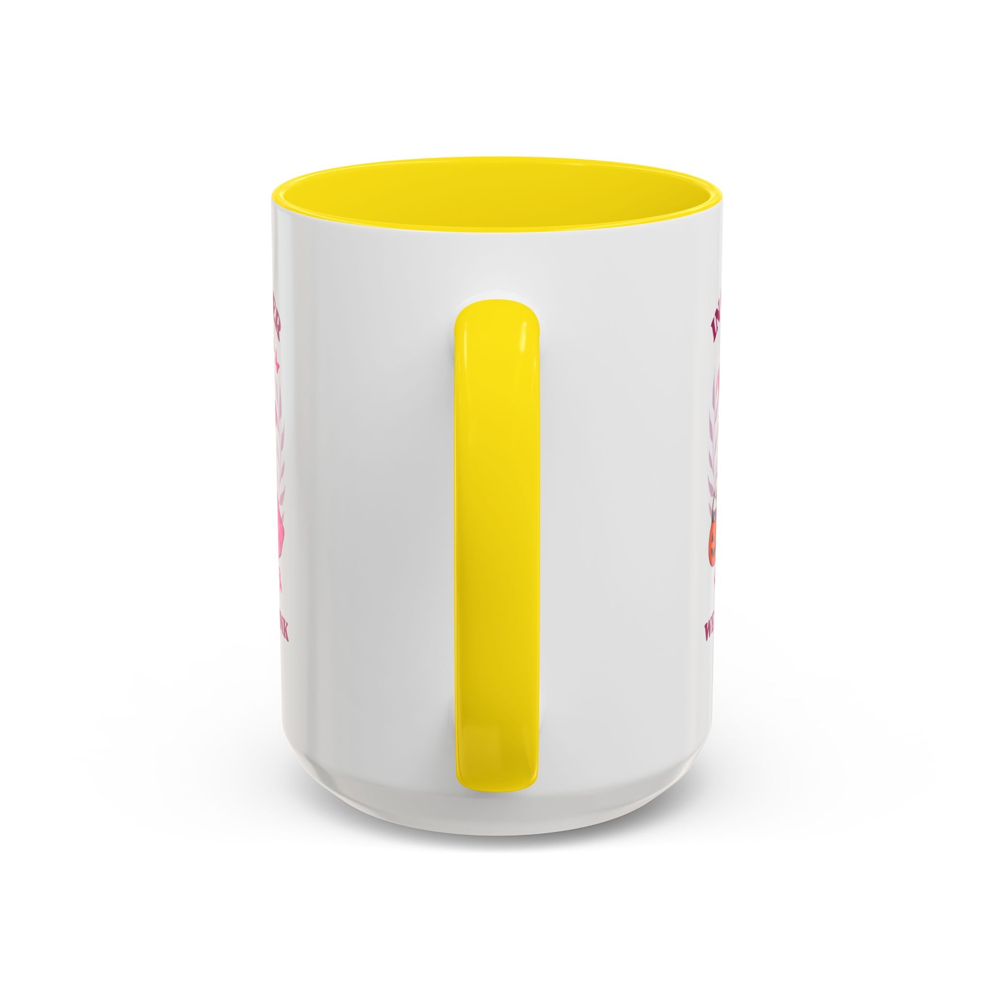 Halloween Breast Cancer Awareness Coffee Mug | October 2023 Gift, Pink Ribbon Mug, Spooky Coffee Cup, Cute Duck Mug, Fall Decor