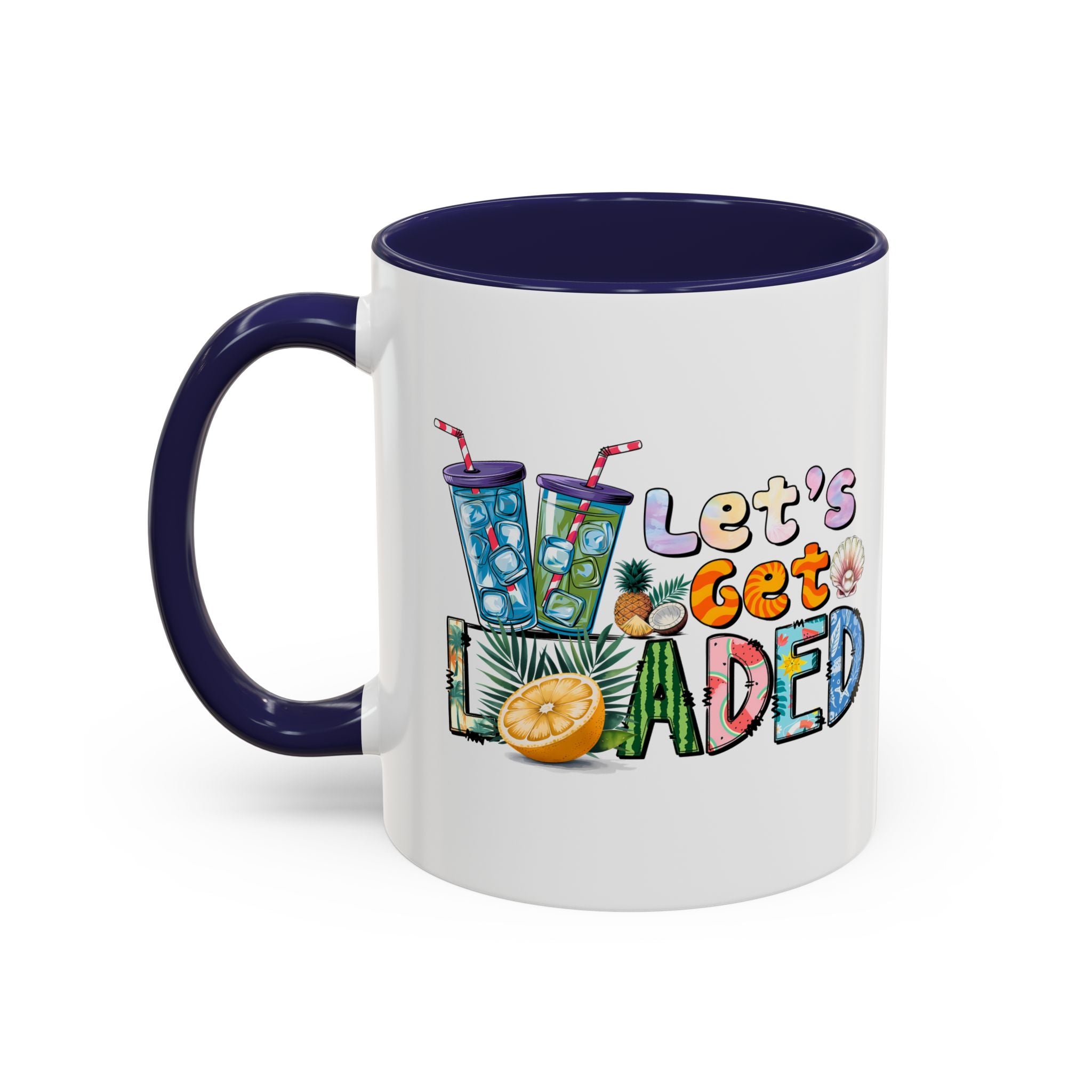 Colorful 'Let's Get Loaded' Coffee Mug - Fun Drinkware for Parties & Gatherings