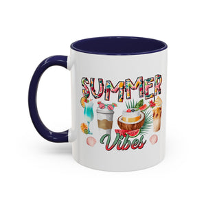 Summer Vibes Accent Coffee Mug - 11oz & 15oz - Perfect for Sunny Days & Celebrations