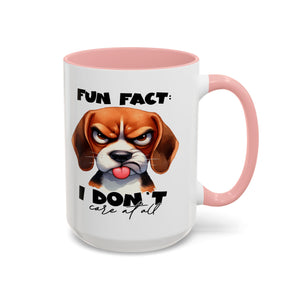 Funny Dog Accent Coffee Mug - Beagle Lover Gift, Pet Owner Present, Unique Animal Mug, Quirky Home Decor, Fun Fact Design
