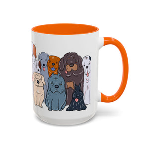 Cute Dog Breed Accent Coffee Mug, Pet Lover Gift, Canine Mug, Gifts for Dog Owners, Puppy Lover Mug