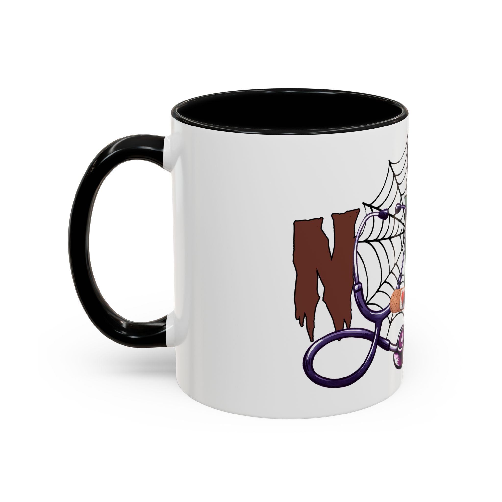 halloween nurse Accent Coffee Mug (11, 15oz) spooky