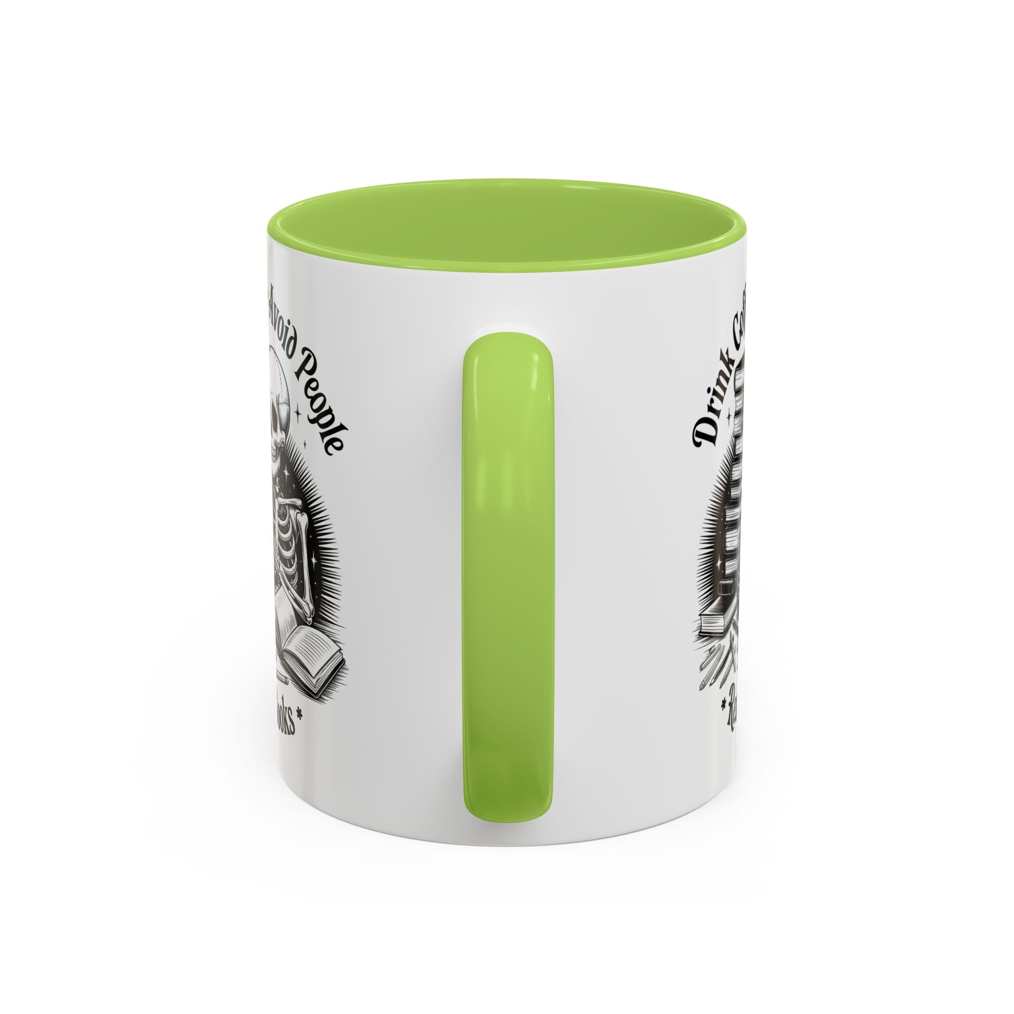 Skeleton Coffee Mug - Drink Coffee, Avoid People funny adult humor