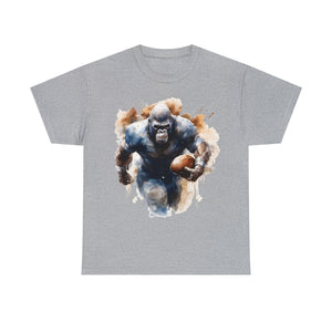 funny Football gorilla t shirt gift Unisex Heavy Cotton Tee