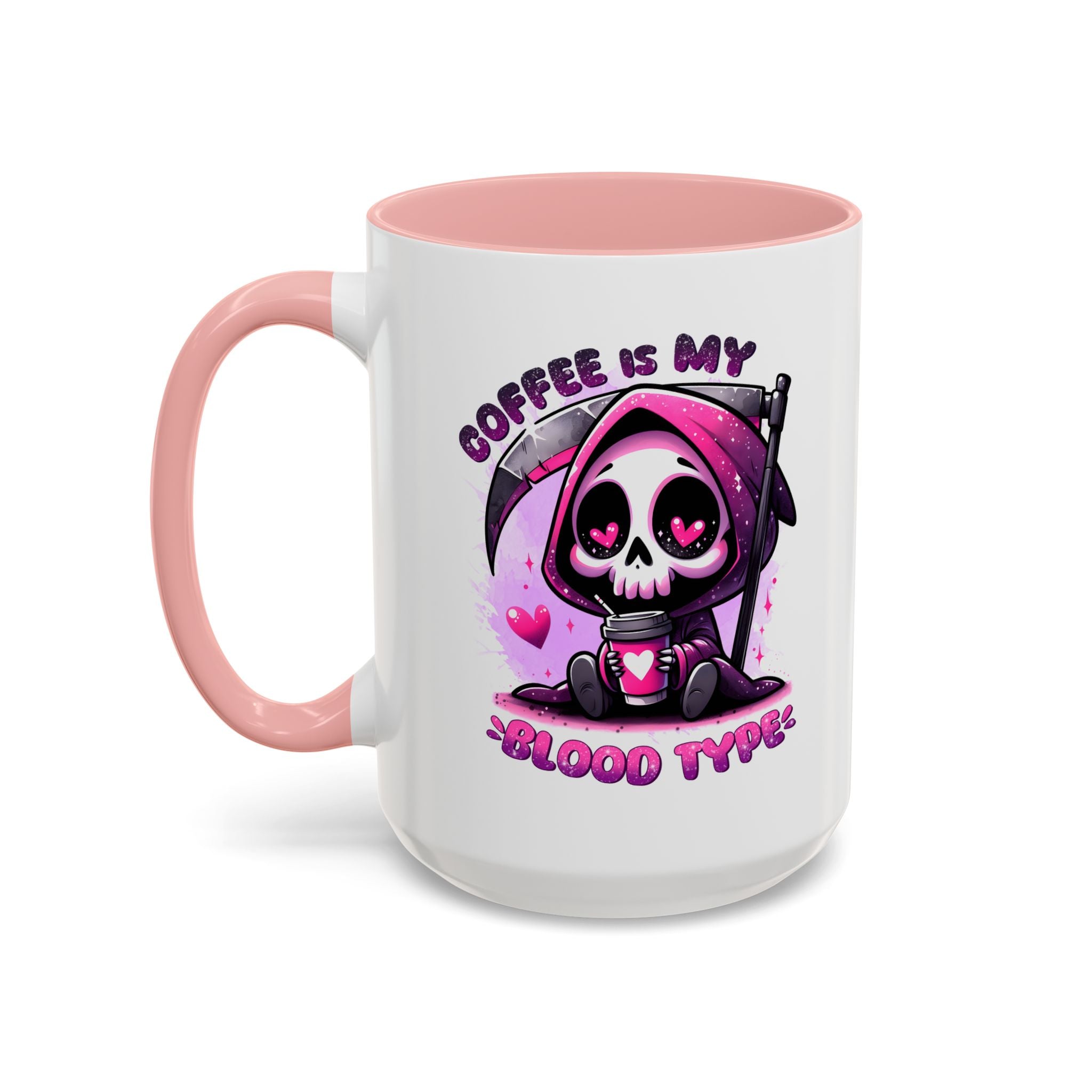 my blood type is coffee Accent Coffee Mug (11, 15oz) by abc school fundraiser