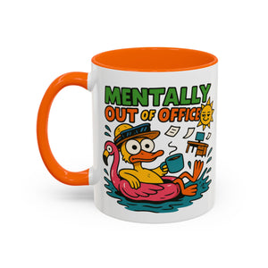 Fun Summer Coffee Mug, Quirky Gift for Beach Lovers, Office Humor Mug, Relaxation, Vacation, Cute Animal Design