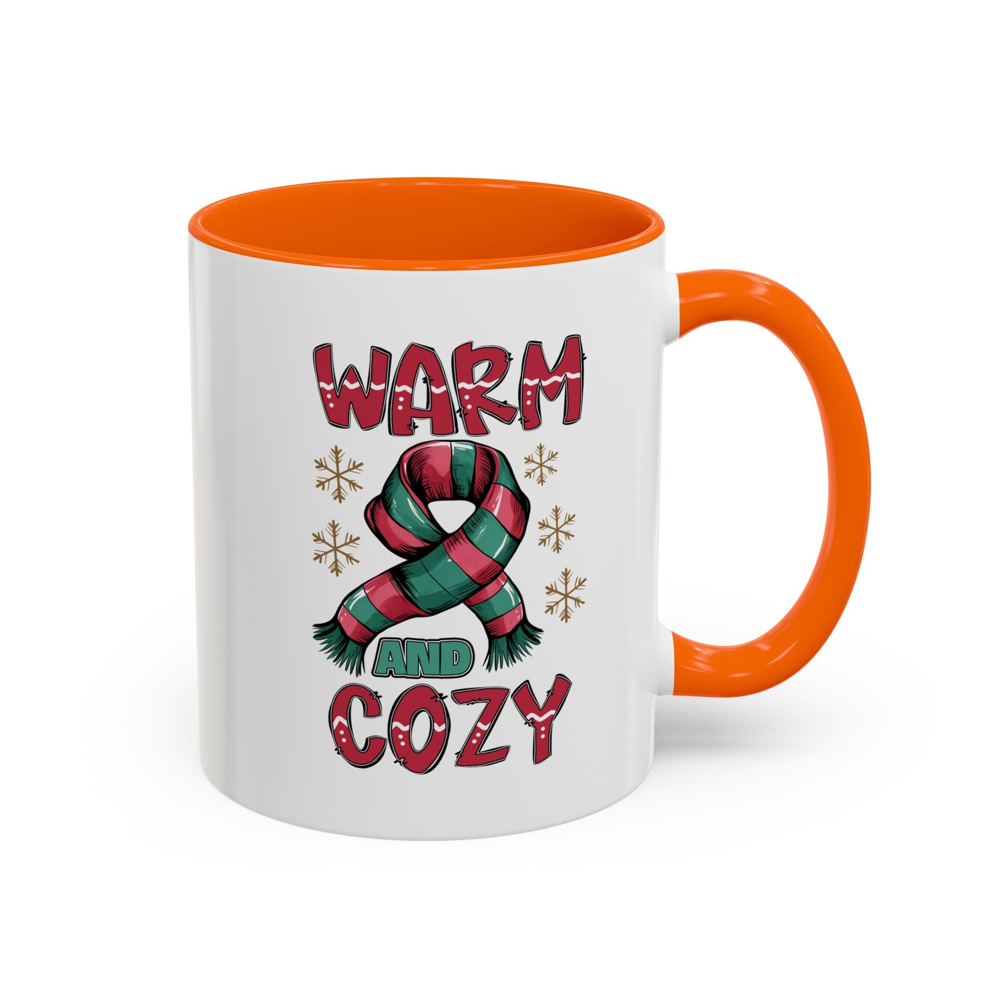 Warm & Cozy Holiday Accent Coffee Mug - Perfect for Winter Mornings, Christmas Gifts, Hot Beverage Lovers, Seasonal Decor, Cozy Vibes