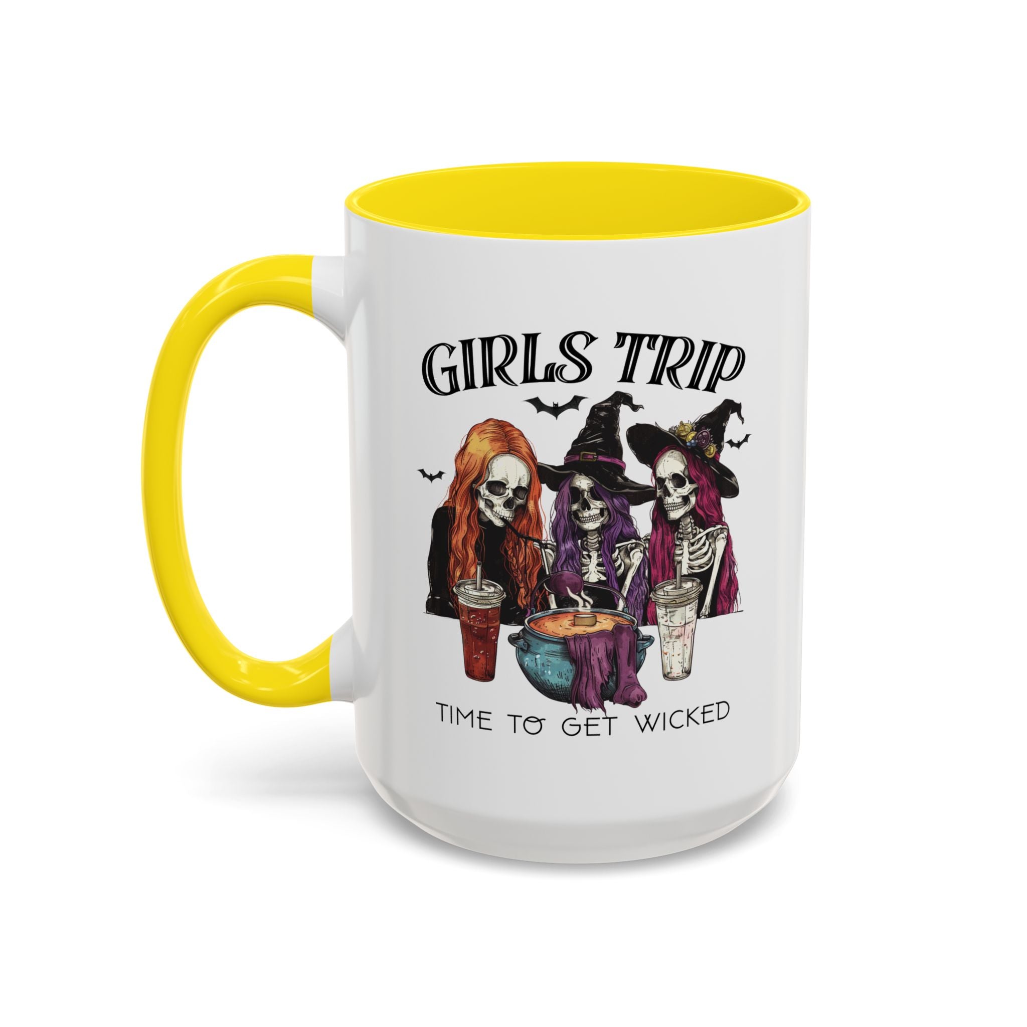 Wicked Girls Trip Coffee Mug, Halloween Gift, Spooky Vibes, Friends Gatherings, Witchy Decor, Fun Drinking Mug