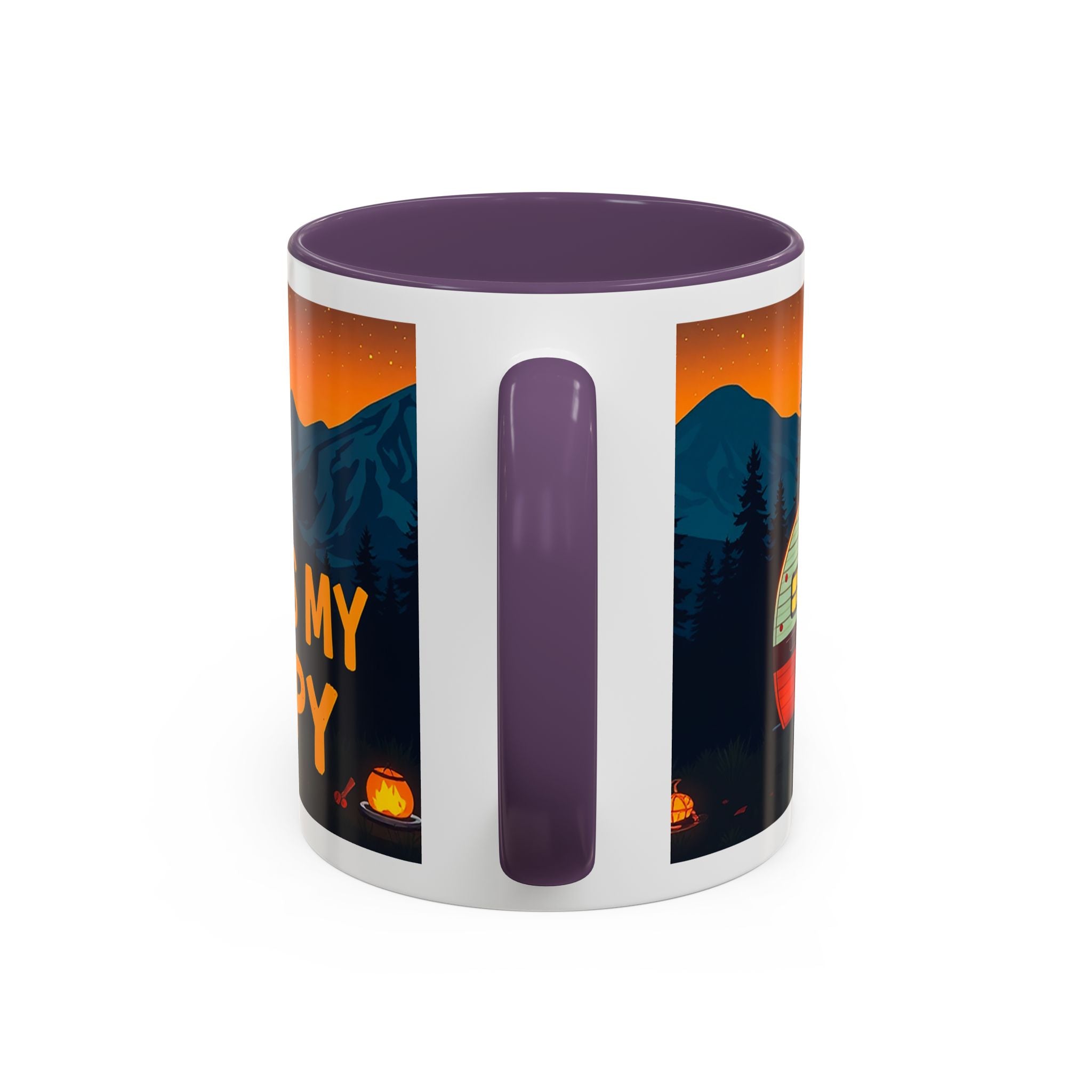 Camping Therapy Mug - Adventure Lover's Coffee Cup, Gift for Campers, Hiking Drinkware, Outdoorsy Coffee Mug, Nature Lover's Cup