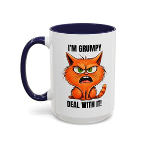Grumpy Cat Coffee Mug, Funny Cat Mug, Gift for Cat Lovers, Office Coffee Cup, Humor Mug, 11oz 15oz