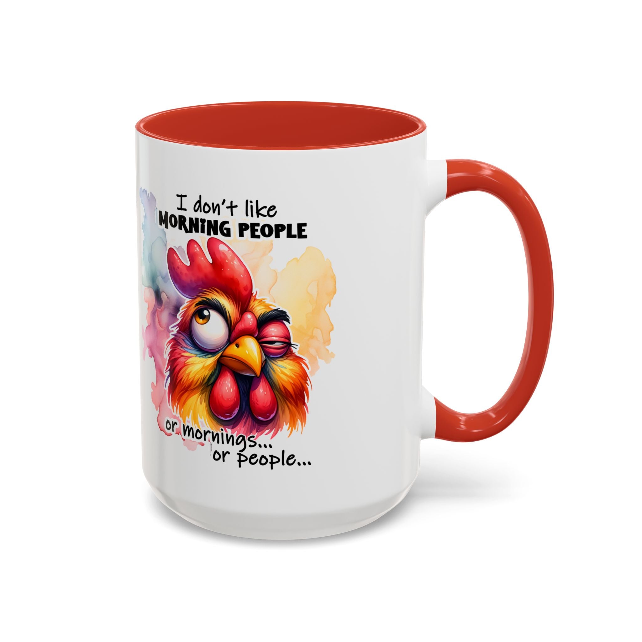 Funny Morning Coffee Mug, Rooster Mug, Gift for Coffee Lovers, Morning People, Humor Mug for Friends