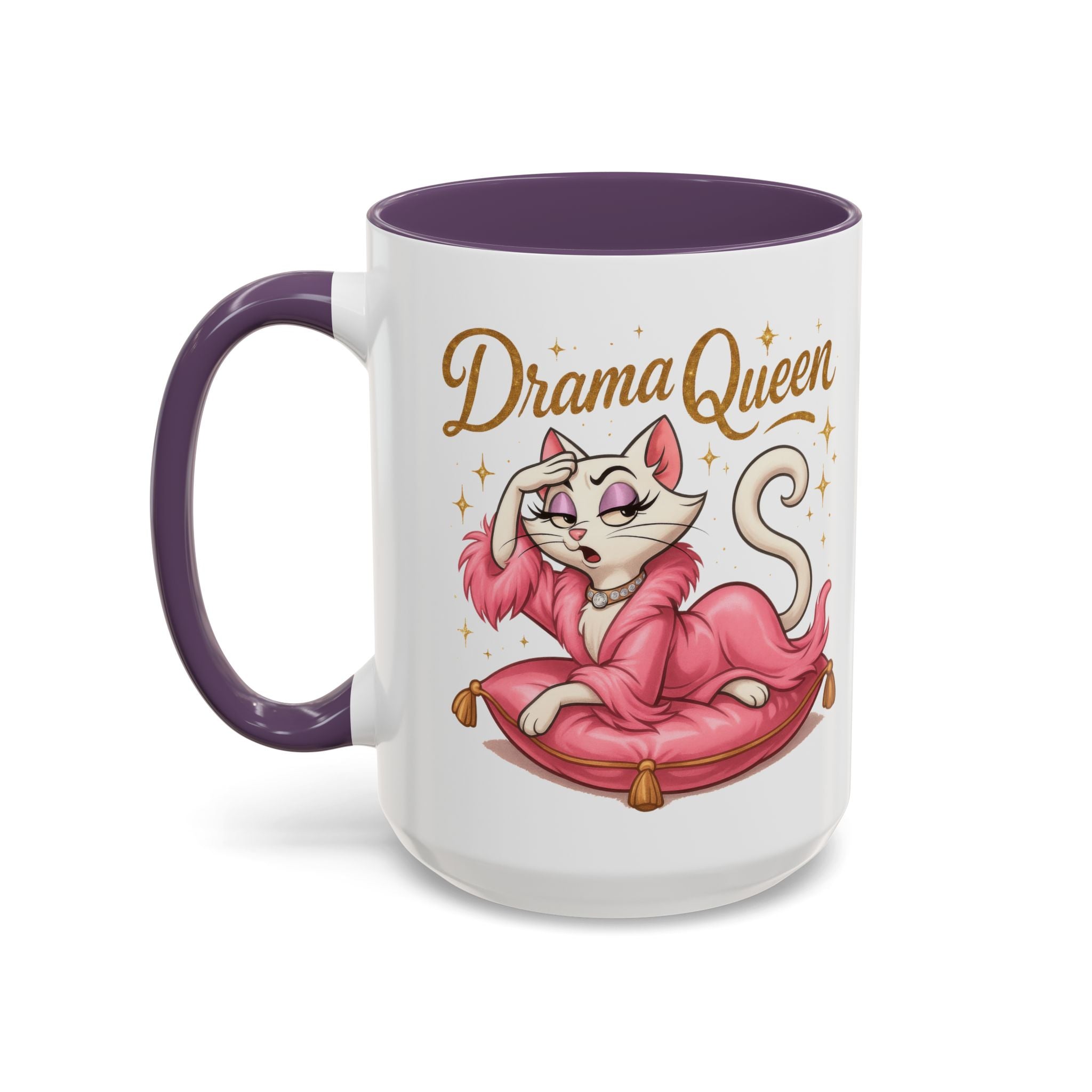 Drama Queen Coffee Mug - Fun Gift for Cat Lovers, Unique Mug for Tea or Coffee, Perfect for Birthdays, Mother's Day & Housewarming