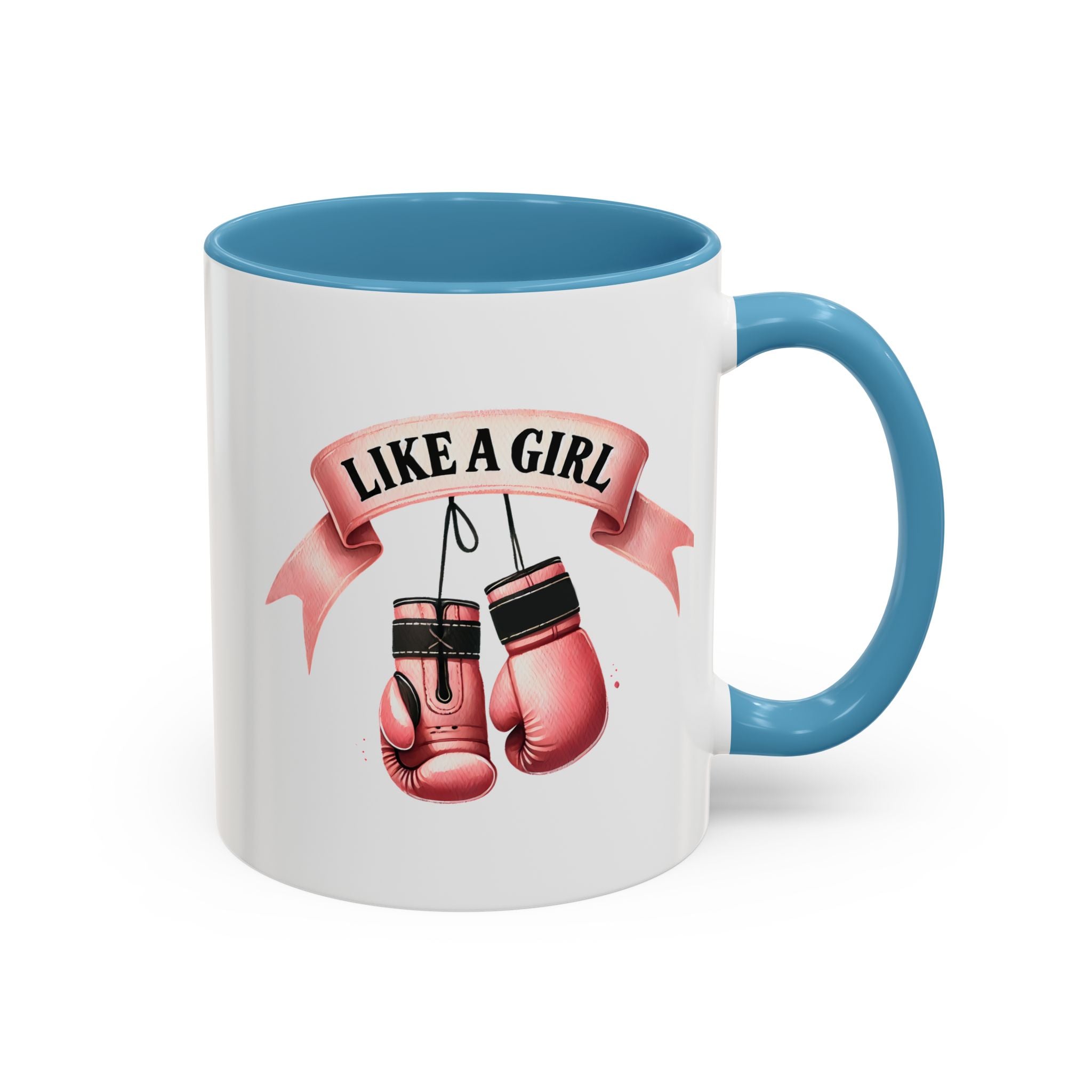Boxing Motivation Coffee Mug | Like a Girl | Empowerment Gift, Sports Mug, Inspirational Gift, Fitness Accessory, Coffee Lover