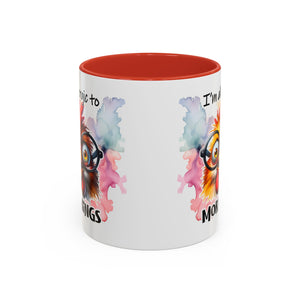 Funny Morning Coffee Mug, Gift for Coffee Lovers, Humorous Mug, Office Mug, Unique Cup for Mornings, Chicken Design
