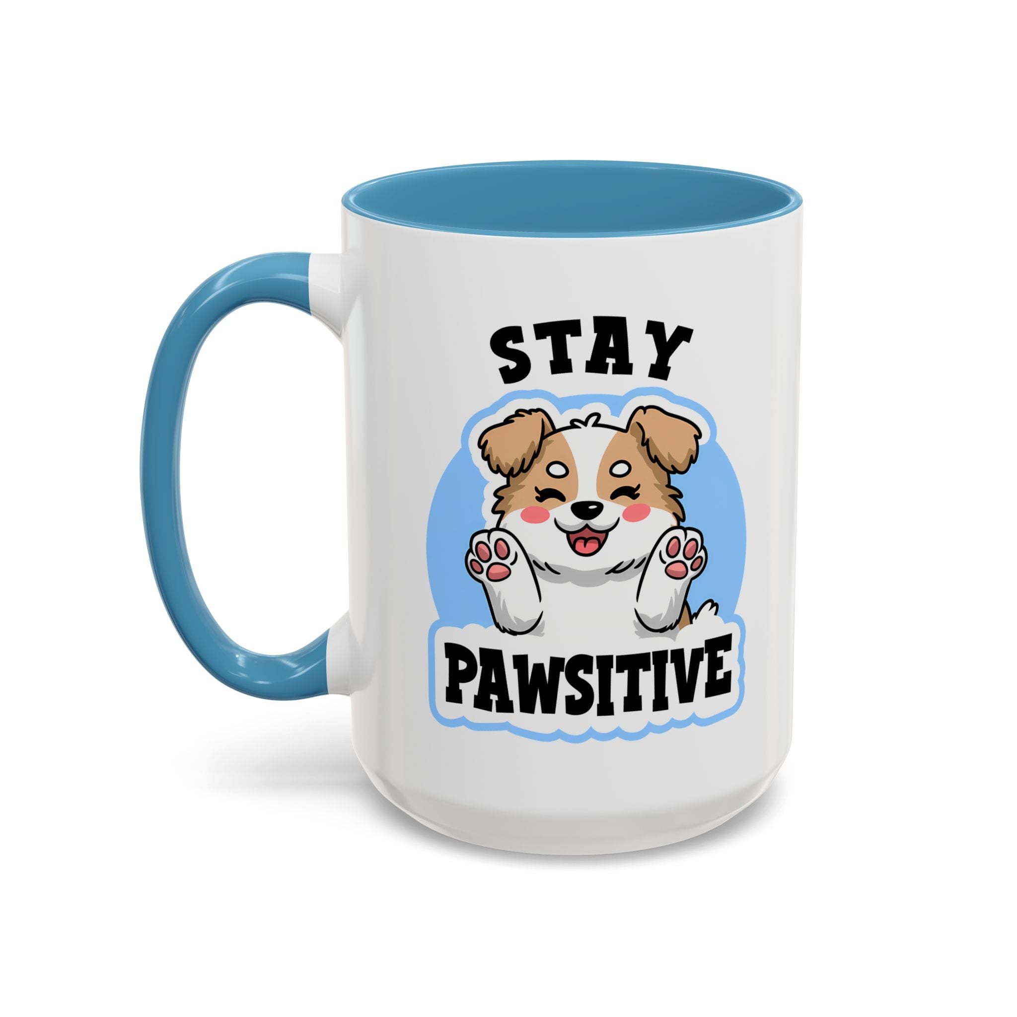 Cute Stay Pawsitive Coffee Mug - Perfect Gift for Dog Lovers mental health