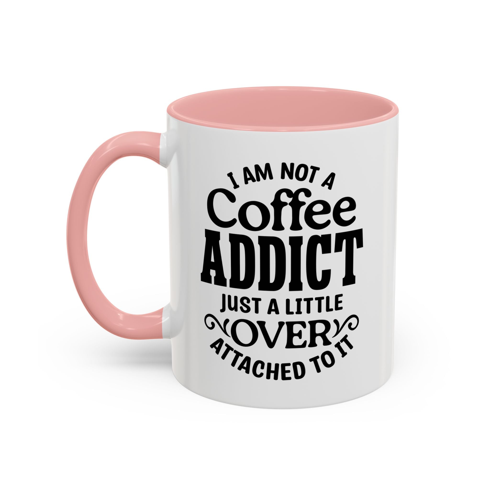 Coffee Addict Mug, Funny Coffee Lover Gift, Black Accent Mug, Warm Beverage Cup, Office Humor Drinkware