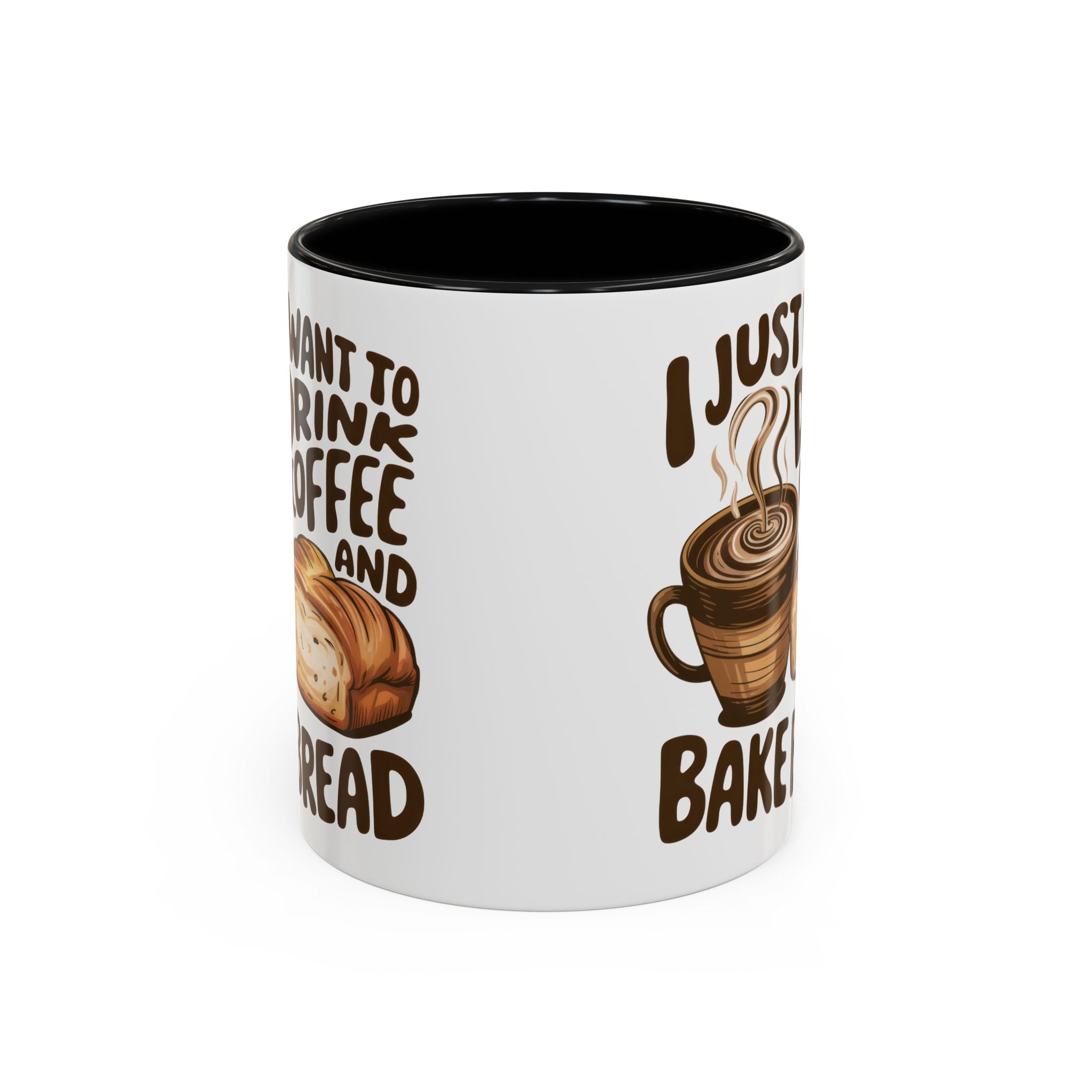Cute Coffee & Bread Mug - Ideal for Baking Enthusiasts kitchen fun cozy