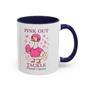 Breast Cancer Awareness Coffee Mug, Pink Out Tackle Duck Design, Supportive Gift for Fighters & Survivors, Cheerful Office Decor, [...]